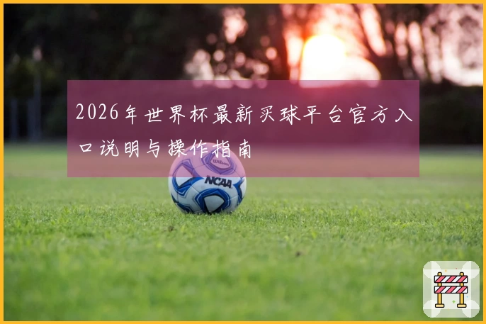 2026年世界杯最新买球平台官方入口说明与操作指南